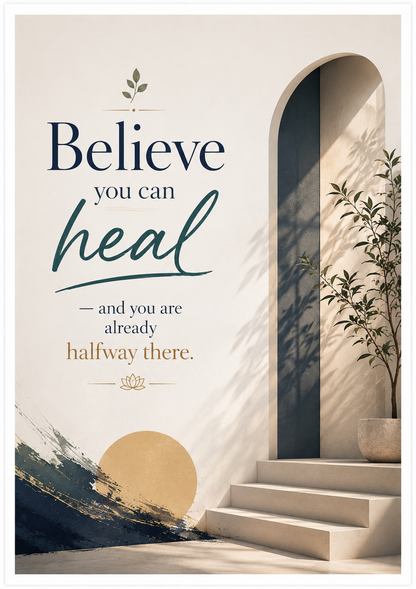 Believe You Can Heal — Motivational Healing Wall Art
