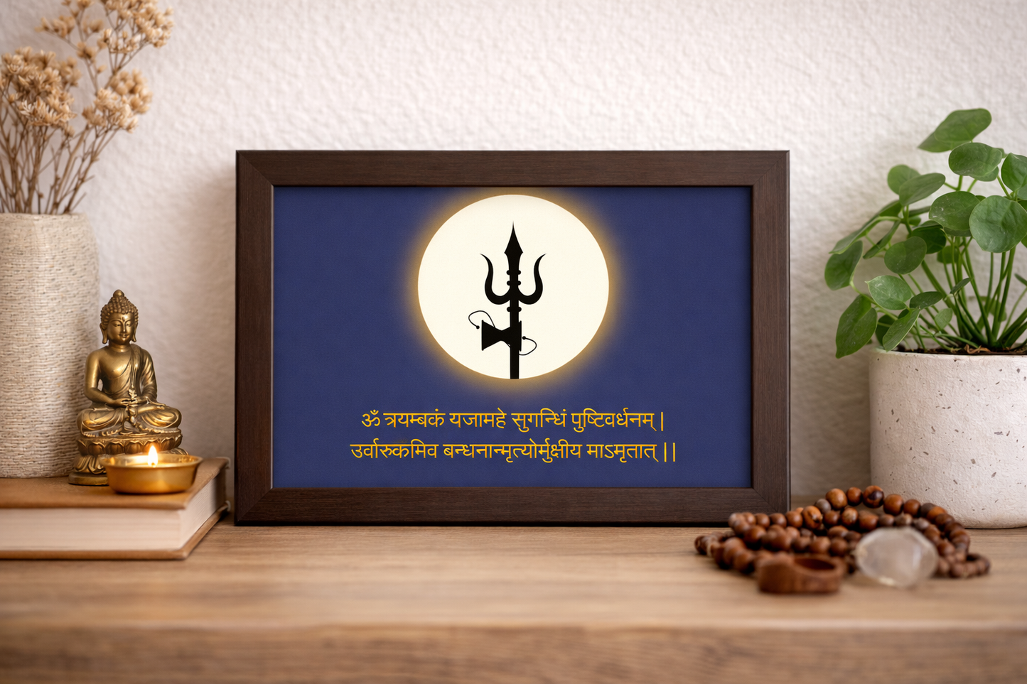 Mahamrityunjaya Mantra – Protection & Healing Frame