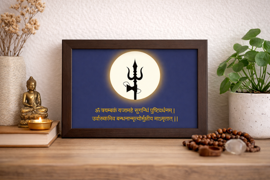 Mahamrityunjaya Mantra – Protection & Healing Frame