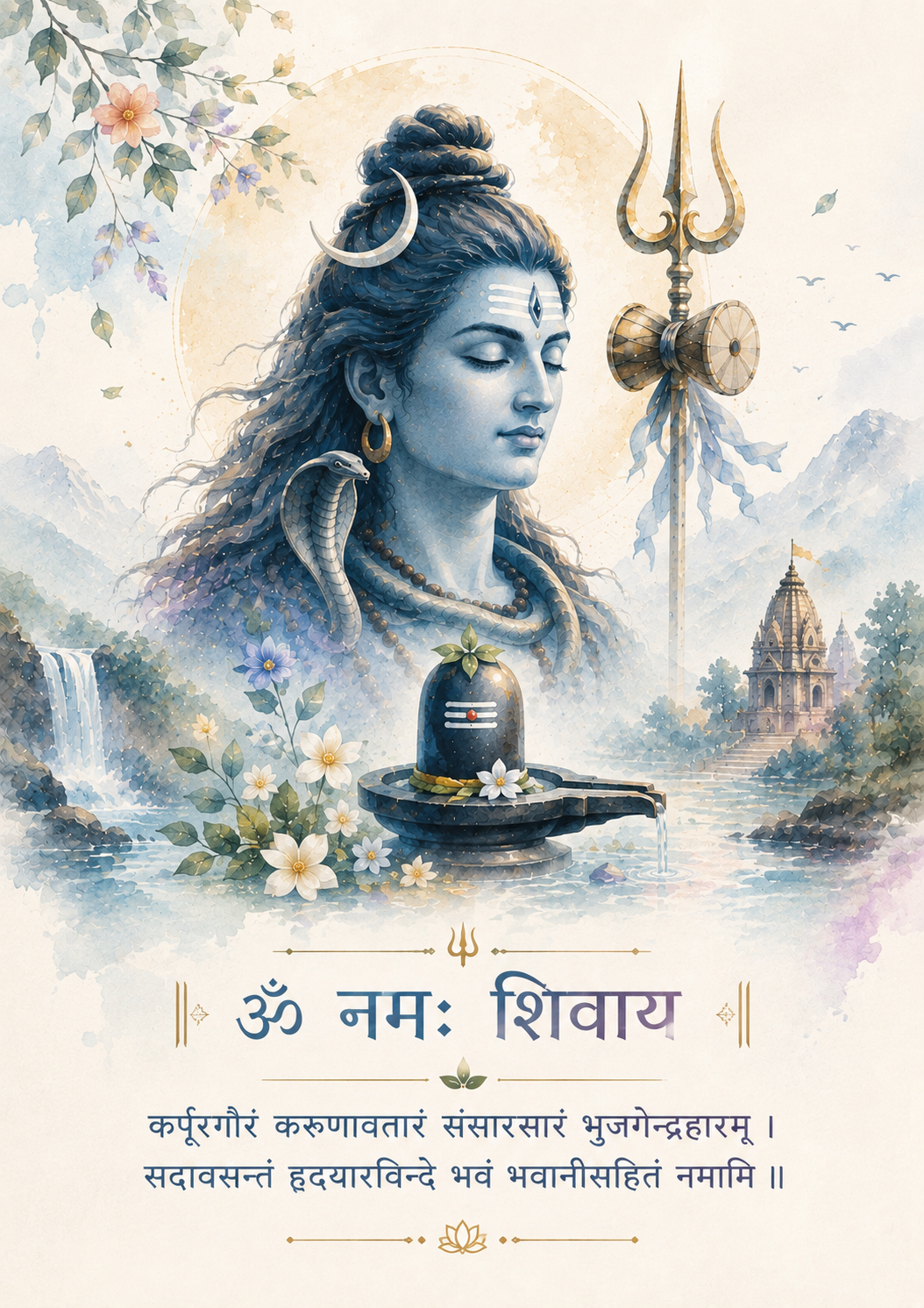Karpur Gauram Shiva Wall Art – A Serene Sawan Special