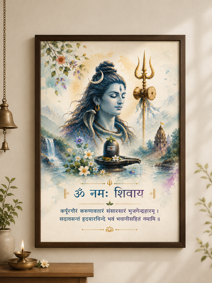 Karpur Gauram Shiva Wall Art – A Serene Sawan Special