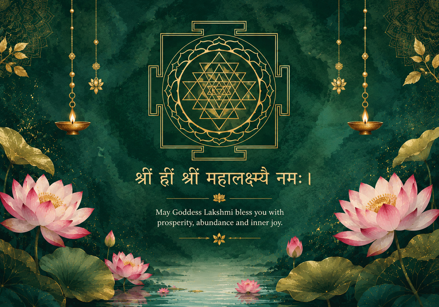 Shri Mahalakshmi Yantra Desk Frame