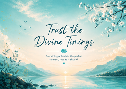 Desk Frame- Trust the Divine Timings