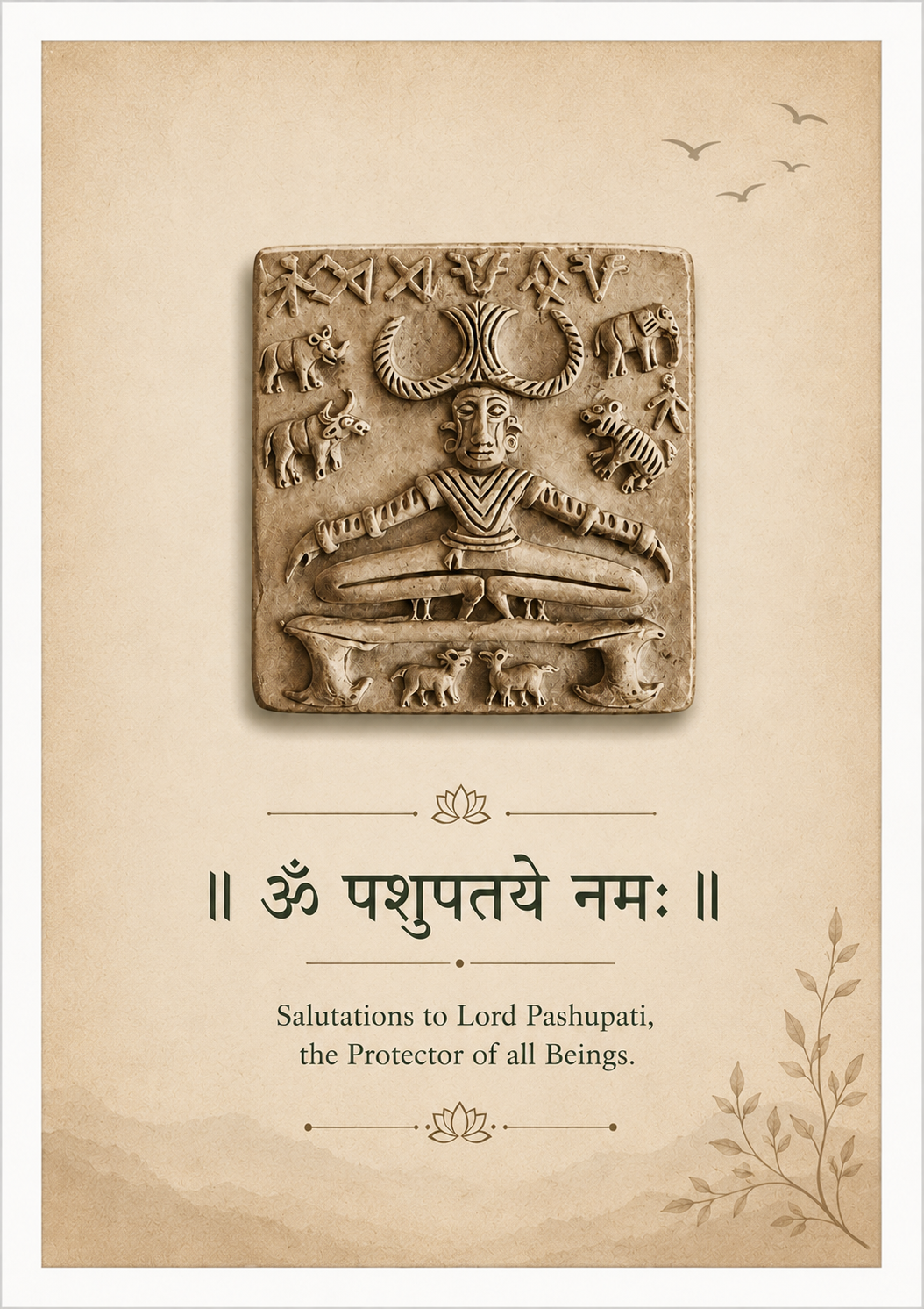 Pashupati Wall Art – Om Pashupataye Namah