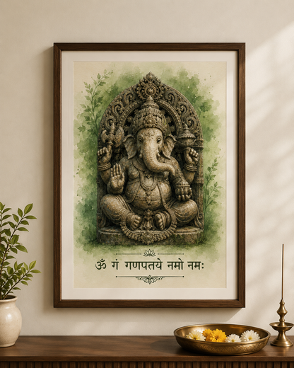 Om Gam Ganapataye Namo Namah Wall Art
