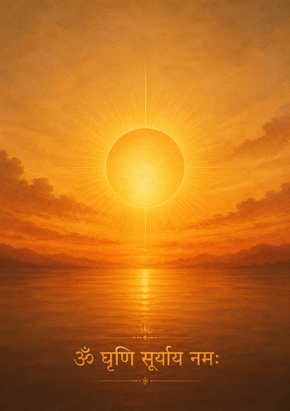 Surya Mantra Wall Art