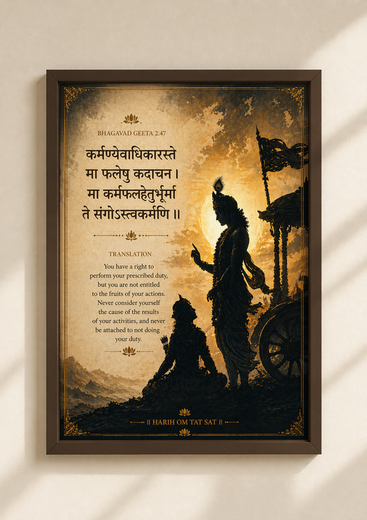 ⚔️ Bhagavad Gita 2.47 – Krishna’s Wisdom
