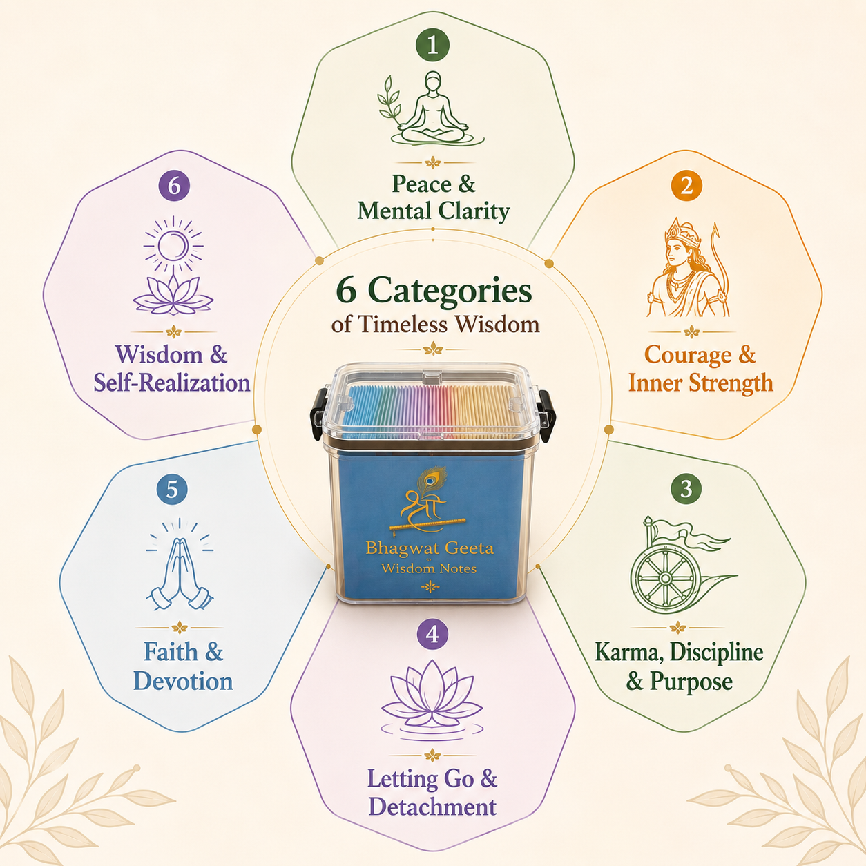 Bhagwat Geeta Wisdom Notes (Available in English & Hindi)