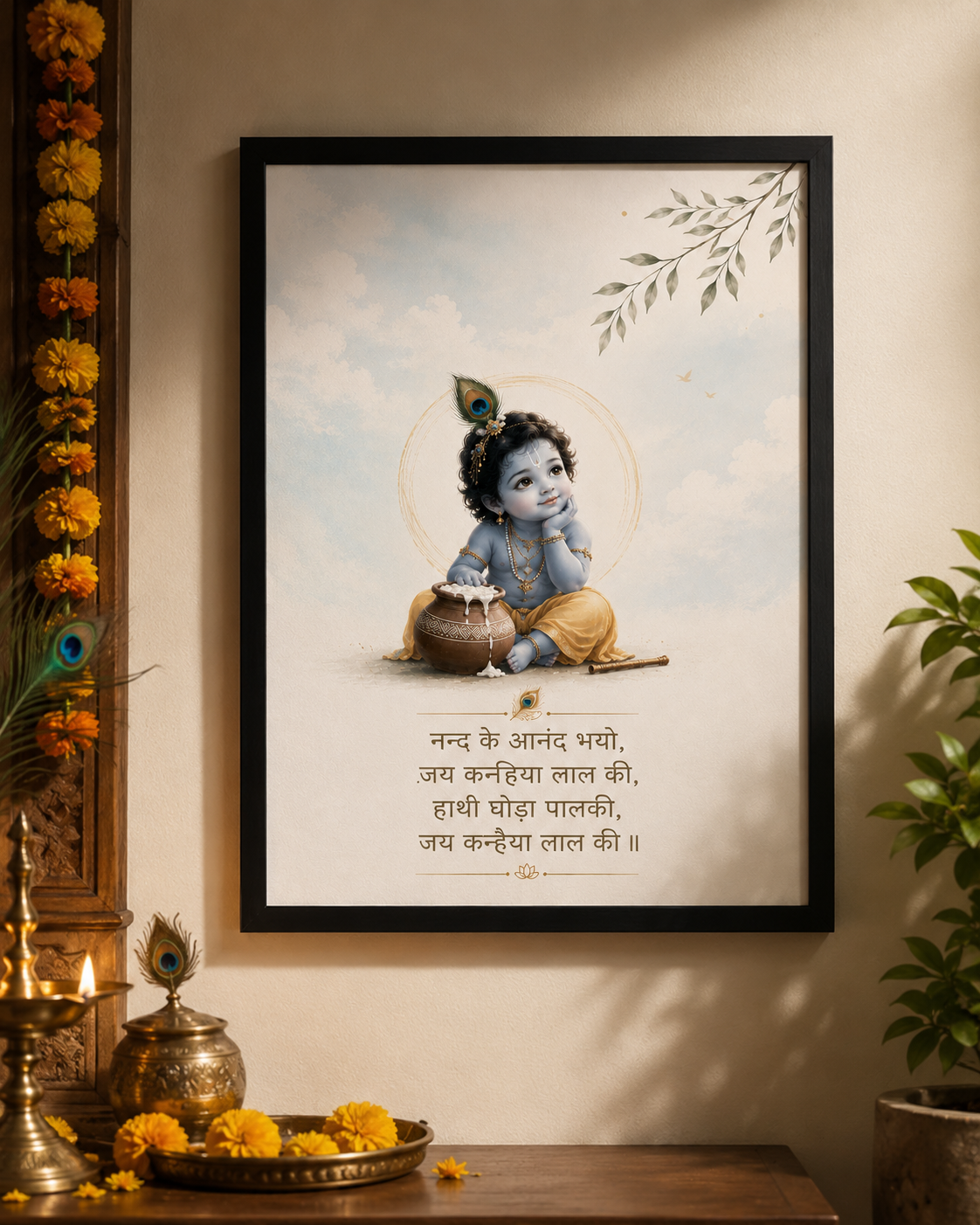 Bal Krishna Wall Art