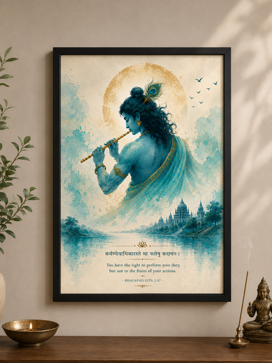 Krishna’s Wisdom Wall Art