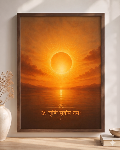 Surya Mantra Wall Art