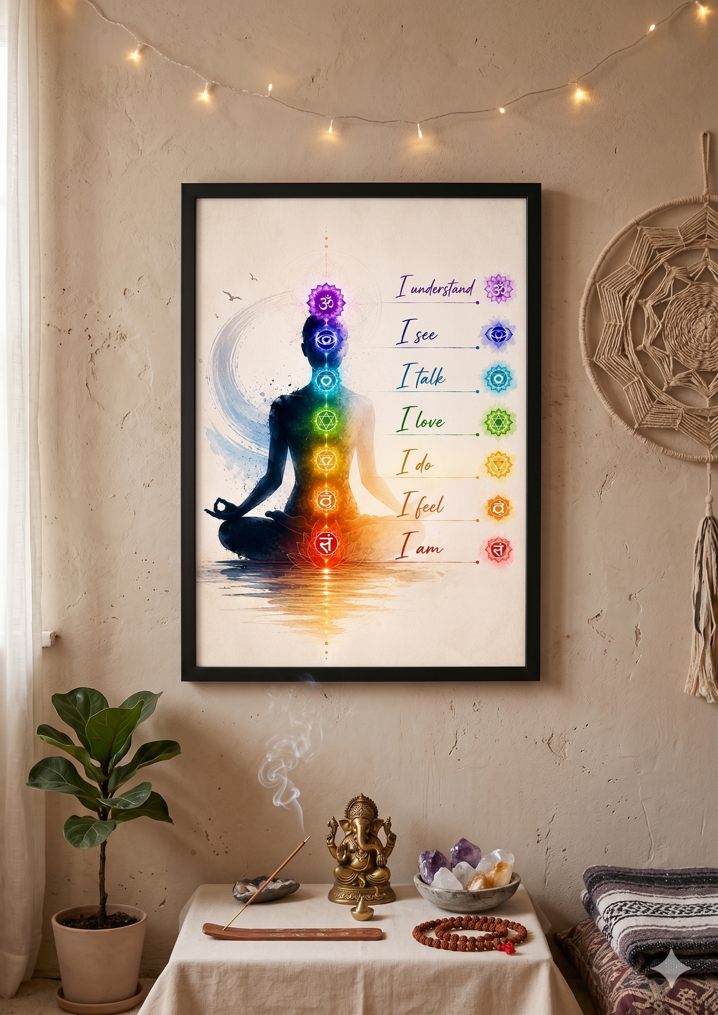 Seven Chakras Alignment Art Print