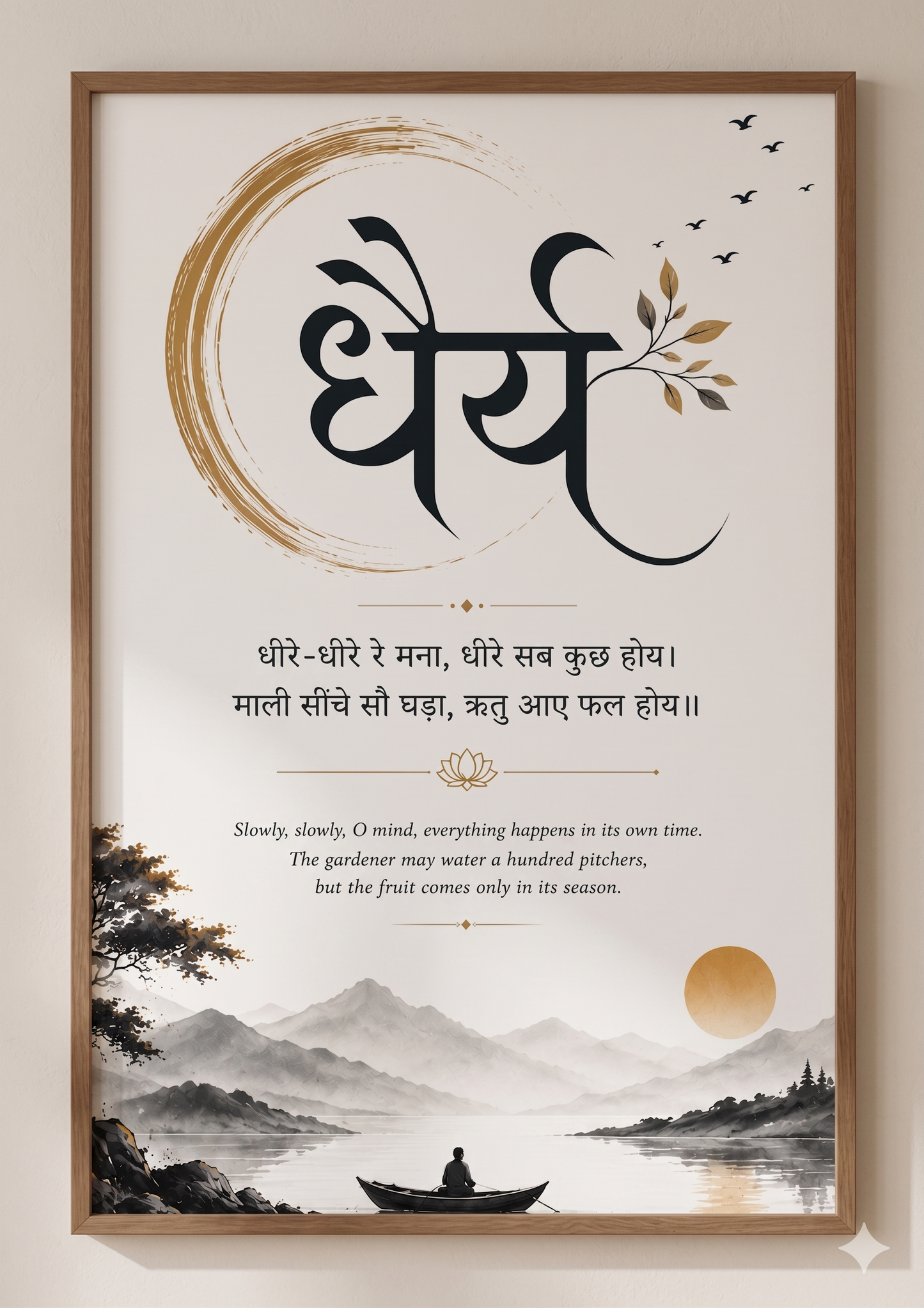 Dhairya (धैर्य) Art Print