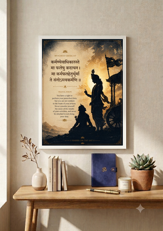 ⚔️ Bhagavad Gita 2.47 – Krishna’s Wisdom