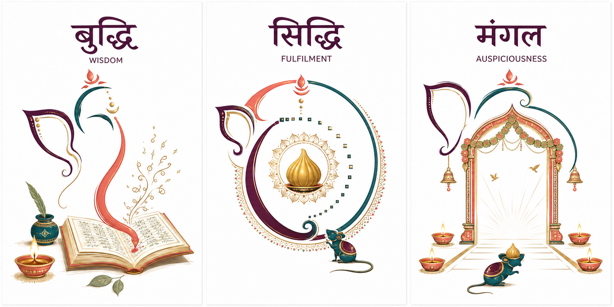 बुद्धि • सिद्धि • मंगल — The Ganesh Blessings Set
