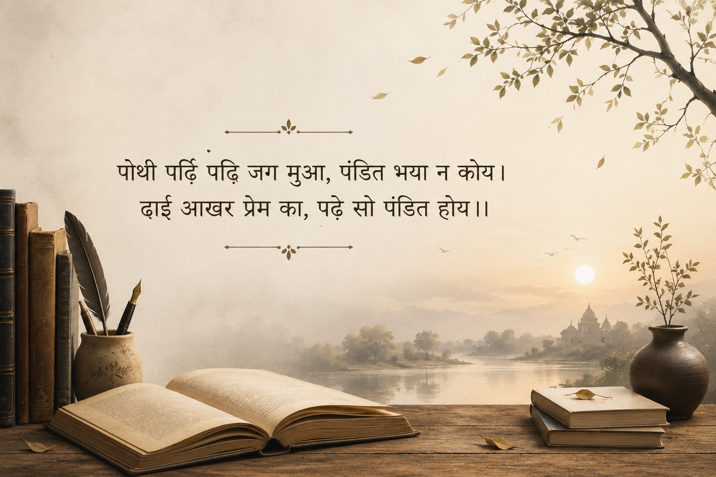 Dhai Akhar (ढाई आखर प्रेम का) Desk Frame