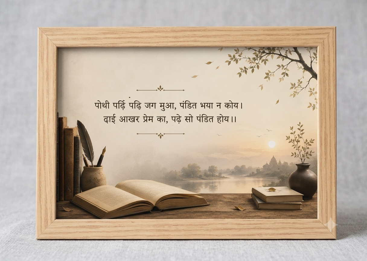 Dhai Akhar (ढाई आखर प्रेम का) Desk Frame