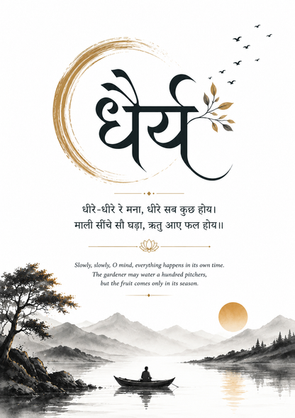 Dhairya (धैर्य) Art Print