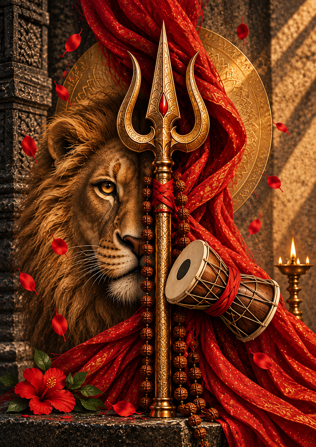 Shiva • Shakti • Ardhanarishwar — Set of 3 Spiritual Wall Art