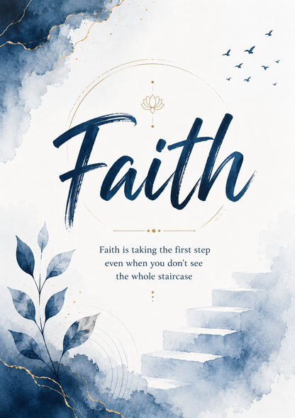 Faith — Inspirational A4 Wall Art