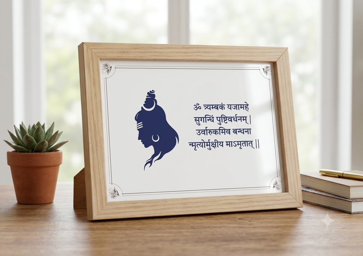 Shiva Meditation Mantra – Minimal Sacred Frame